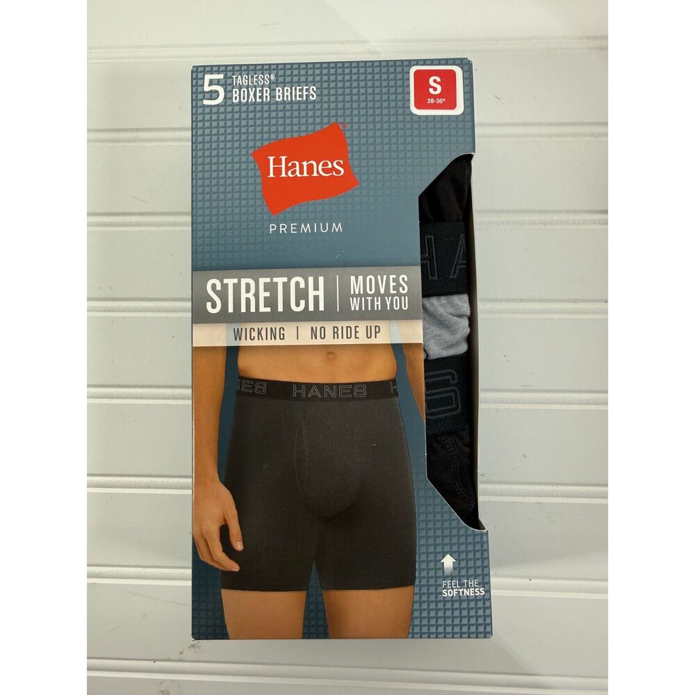 New Hanes Mens Boxer Briefs